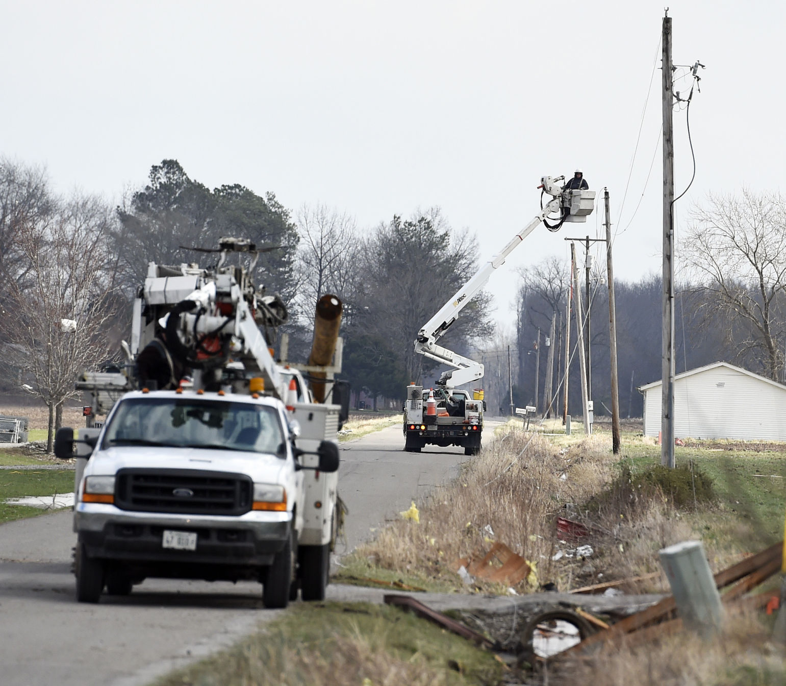 Elkville tornado damage
